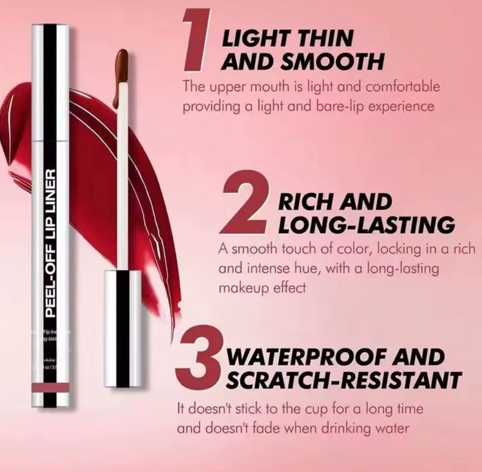 Waterproof Lip Liner Peel Off Lip Stain